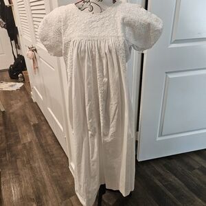 White Vintage Mexican Embroidered Dress